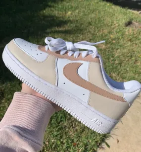 Brown & Beige Custom Air Force 1's