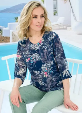 Easy Care Print Top