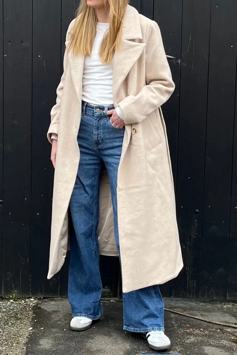 Edgar Twill Coat | Ivory | Jakke fra Neo Noir