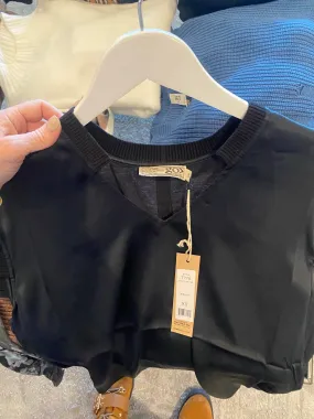 Go Silk Go Anytime Tee in Washed Black